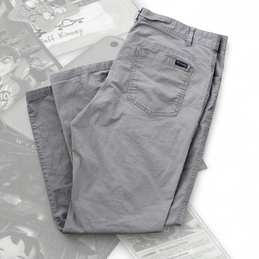 Columbia Sportswear Men Regular Straight Fit Pants Khaki Tan 40x32